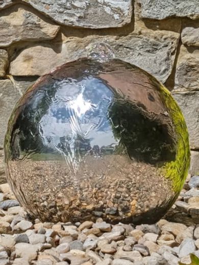 Ankara 40cm Steel Sphere Water Feature