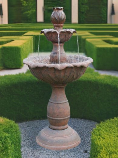 Three Tier Rust Fountain Water Feature