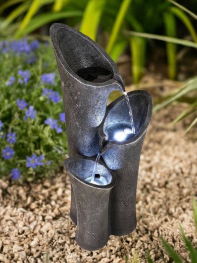 Solar Pouring Columns Water Feature