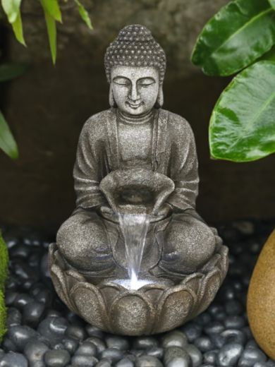 Medium Grey Buddha Water Feature