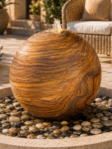 Lunari Solar Rainbow Sandstone 60cm Sphere Water Feature