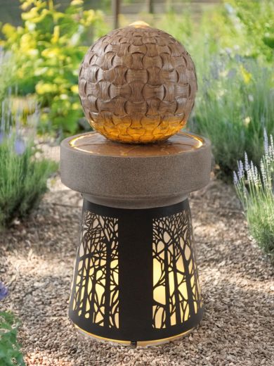 Whiteabbey Sphere on Column Water Feature