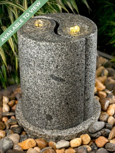 Duo Yin Yang Granite Water Feature