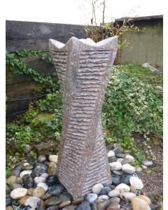 Bali Granite Drilled Twisted Column Water Feature