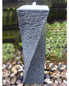Malone Grey Granite 80cm Twist Water Feature