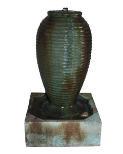 Small Ribbed Jar Fountain