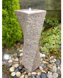 Malone Beige Granite 75cm Twist Water Feature