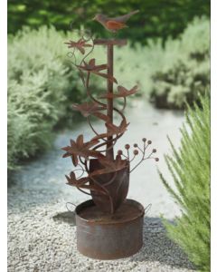 Metal Bird on Spade