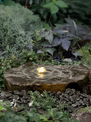 Miren Babbling Ripple Top Basalt Water Feature Kit