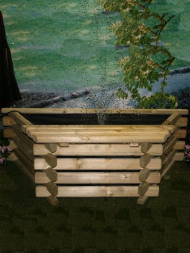 Flat back pool 25 Gallon Garden Fountain