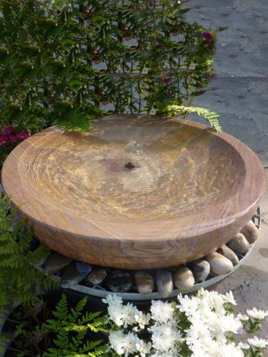 Extra Large Rainbow Sandstone Babbling Bowl Water Feature