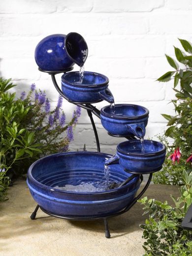 Neptune Ceramic Solar Cascade Water Feature