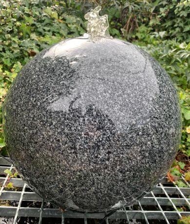 40cm Dark Grey Granite Sphere Water Feature Kit