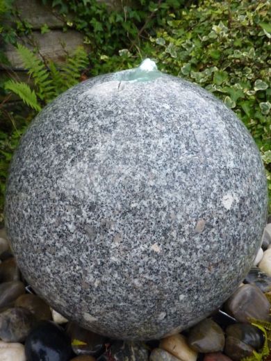 40cm Grey Granite Sphere Water Feature Kit 