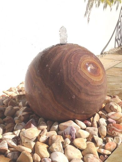 50cm Rainbow Sandstone Sphere Water Feature Kit