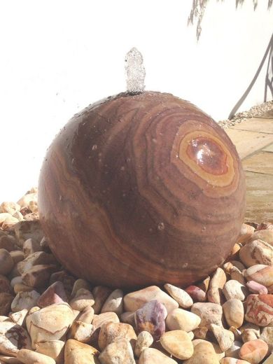 60cm Rainbow Sandstone Sphere Water Feature Kit
