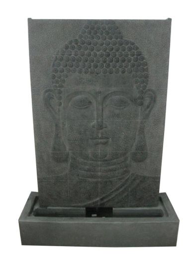 Large Grey Buddha Wall Water Feature