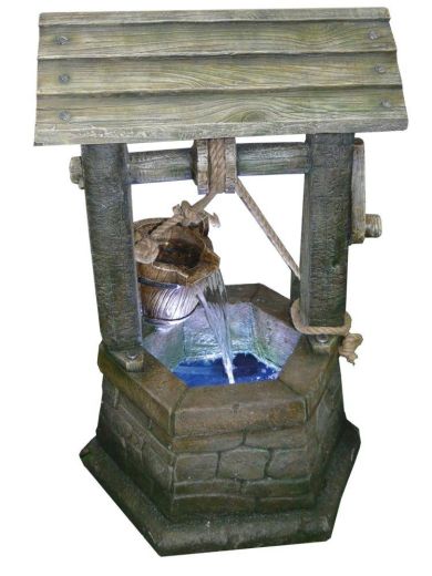 Medium Stone Wishing Well Water Feature by Aqua Creations