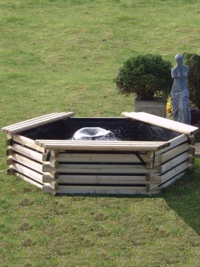 300 Gallon Swedish Deck Pond Garden Fountain Water Feature