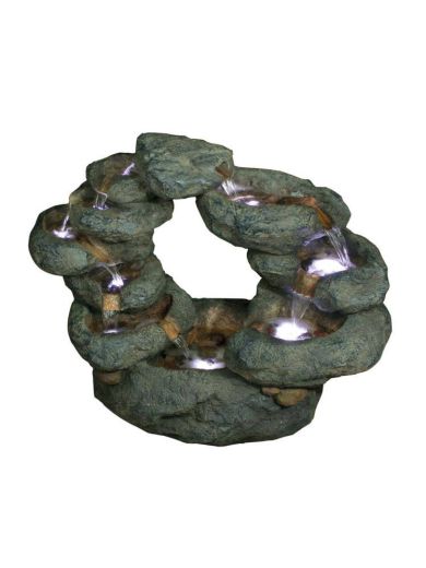 10 Fall Oval Rock Water Feature