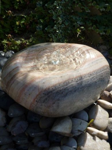 Polished Onyx Marble Fountain