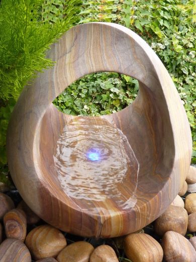 Rainbow Babbling Basket Water Feature