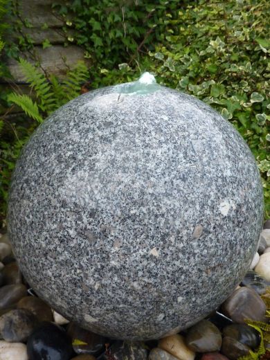 60cm Grey Granite Sphere Water Feature