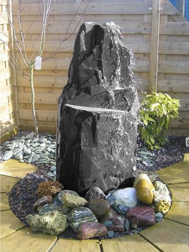 Slate Monolith Water Feature 130cm - 160cm high