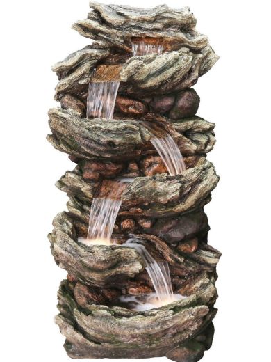 Extra Large 5 Fall Woodland Water Feature By Aqua Creations PWFD4020
