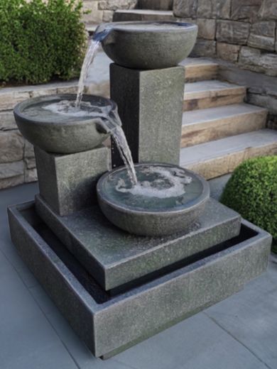 Trio Cascade Fountain (Grey)