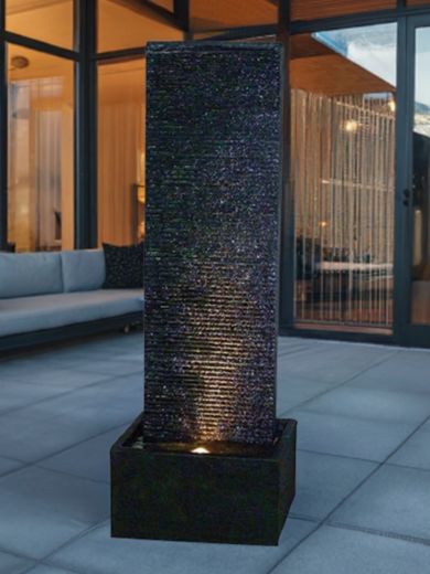 Black Ripple Sheet Water Feature