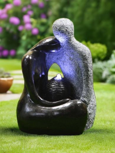 Solar Granite Couple Water feature