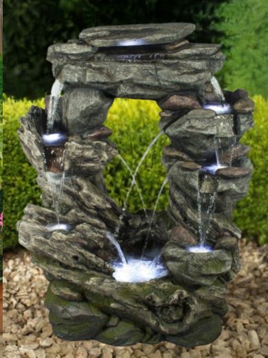 Connecticut Rock Falls Water Feature