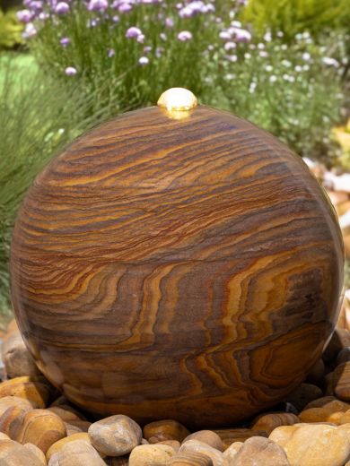 Lunari Solar Rainbow Sandstone 60cm Sphere Water Feature Kit