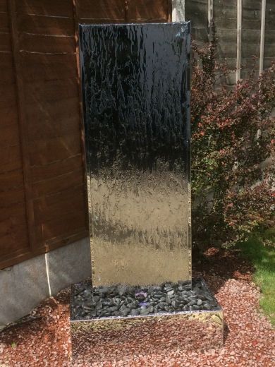 Steel Staffora 1.42m Water Feature with Base