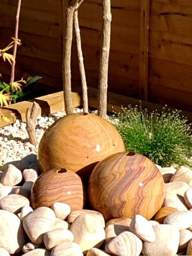 Solar Rainbow Sandstone Trio Water Feature Kit