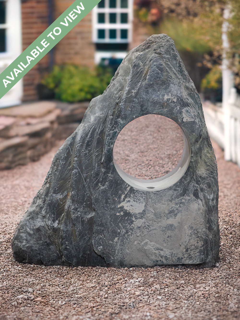 Allia Welsh Slate Hololith Water Feature | Bespoke | 93cm | Aqua Moda