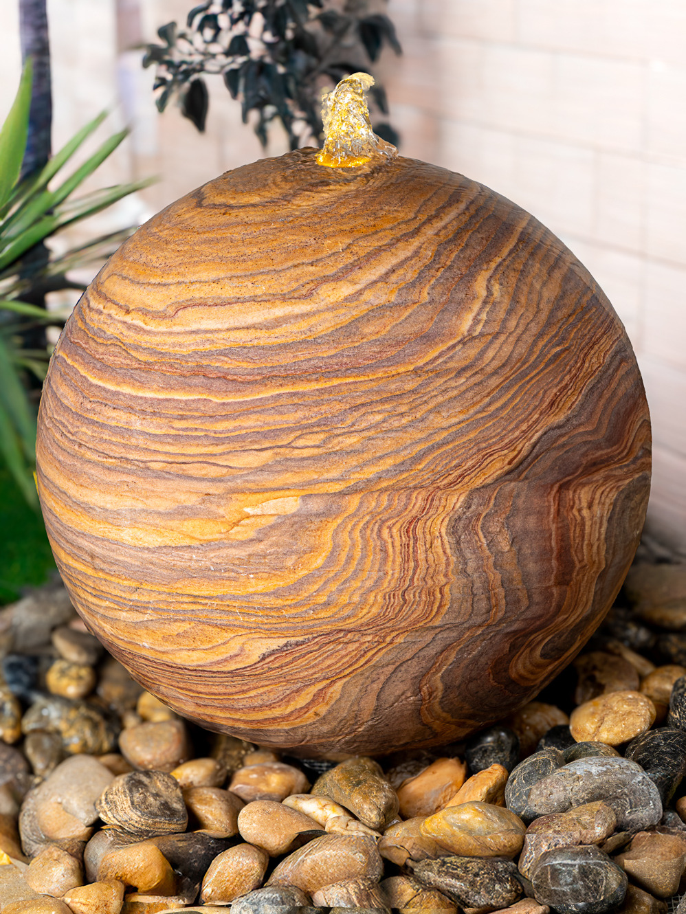 Lunari Rainbow Sandstone 90cm Sphere Water Feature