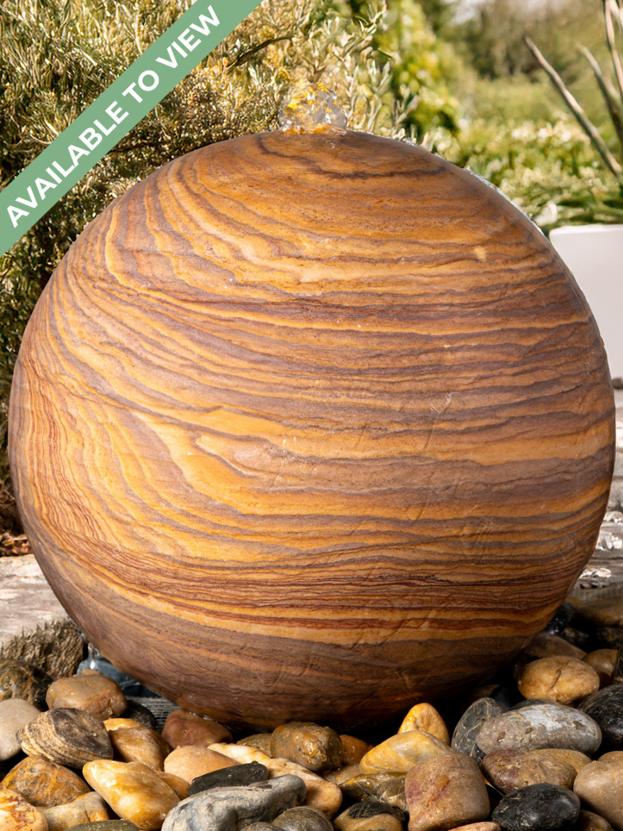Lunari Rainbow Sandstone 60cm Sphere Water Feature
