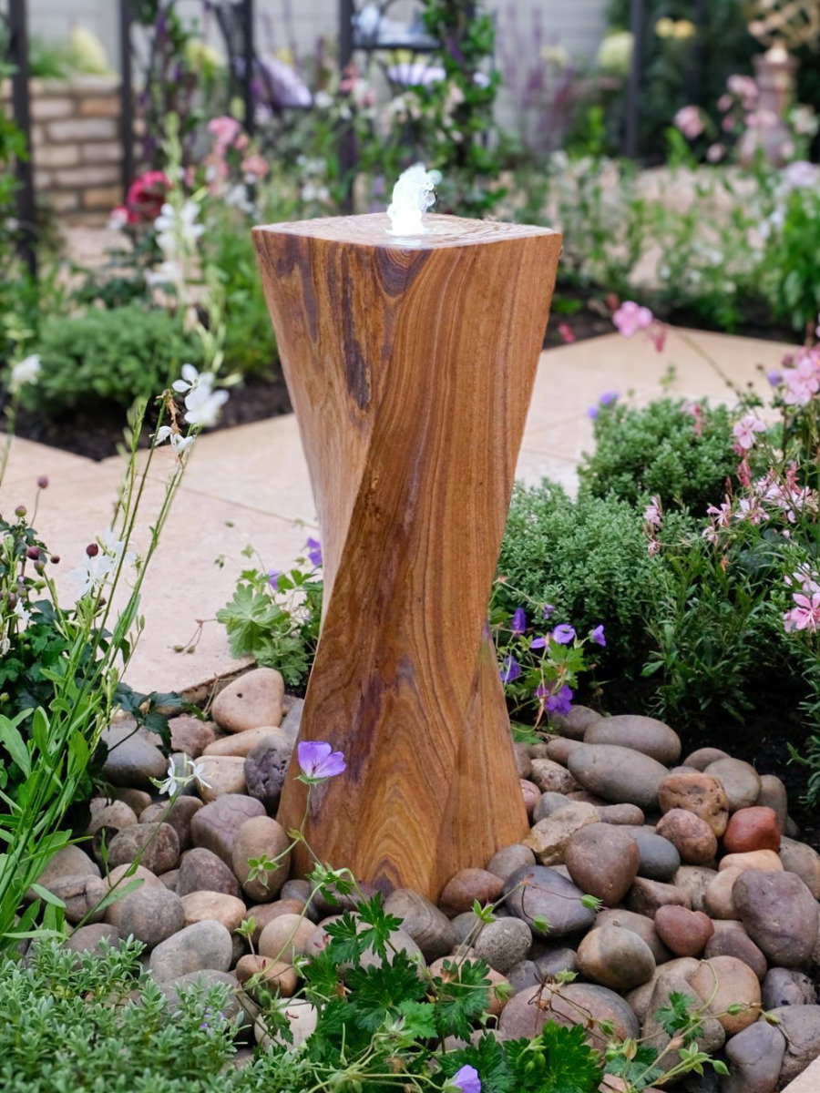 Malone Rainbow Sandstone 65cm Smooth Twist Water Feature