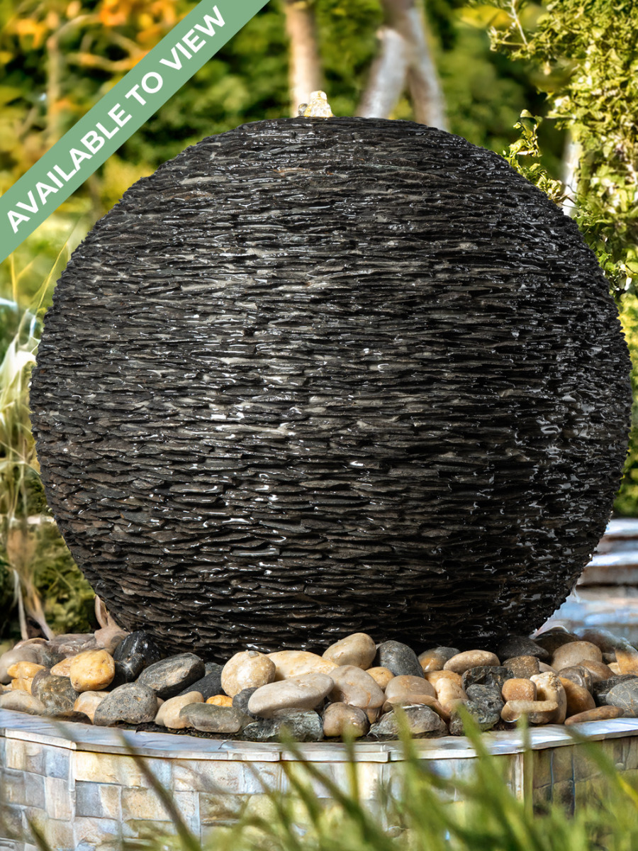 Monara Slate 60cm Cascading Sphere Water Feature