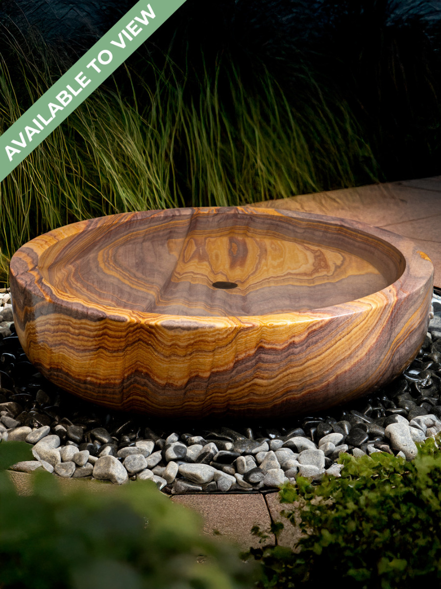 Rosara Rainbow Sandstone 60cm Babbling Bowl Water Feature