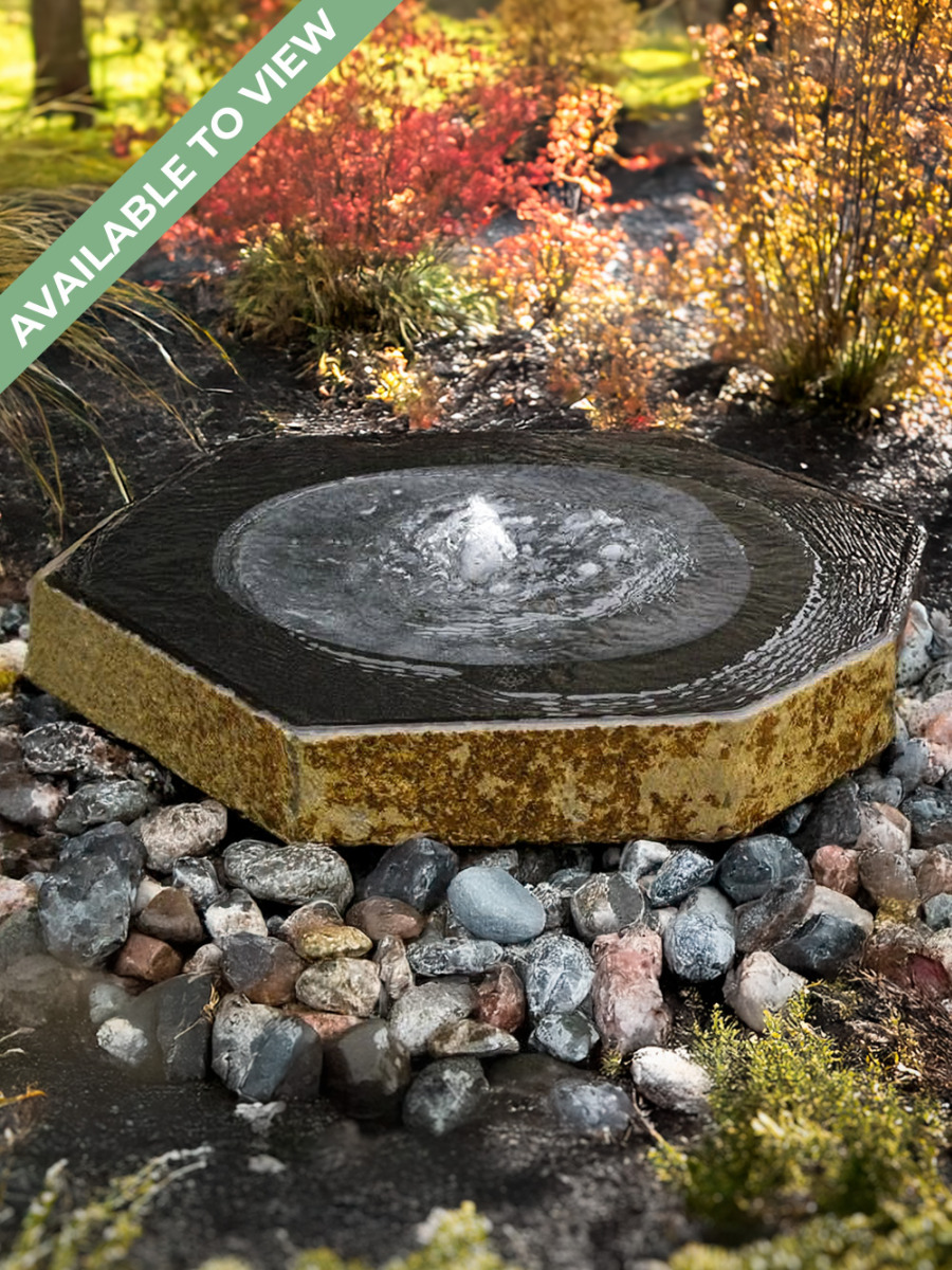Miren Large Babbling Basalt Water Feature